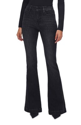 Good American Good Legs Flare Jeans in Black265