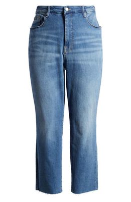 Good American Good Legs Raw Hem Cigarette Jeans in Indigo613