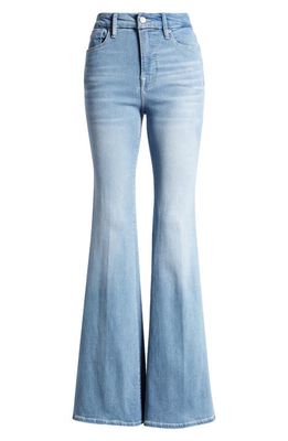 Good American Good Legs Split Back Pocket Flare Jeans in Indigo578