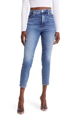 Good American Good Waist Split Pocket High Waist Crop Skinny Jeans in Indigo326