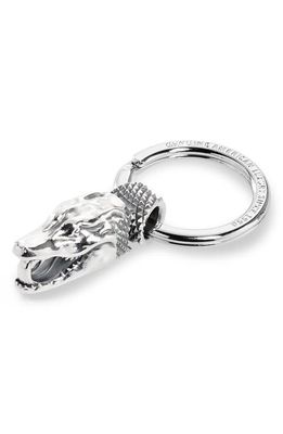 Good Art Hlywd Gator Head Keychain in Silver 