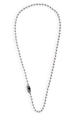 Good Art Hlywd Goosebumps Ball Chain Necklace in Silver