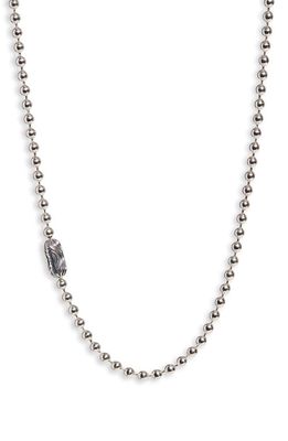 Good Art Hlywd Men's Desert Sessions Ball Chain Necklace in Silver