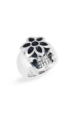Good Art Hlywd Men's Large Steal Your Rosette Ring in Silver