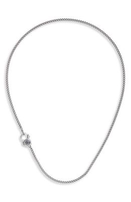 Good Art Hlywd Men's Sapphire Rosette 4A Curb Chain Necklace in Sterling Sliver