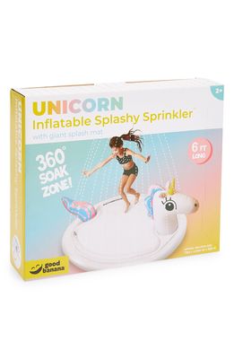Good Banana Unicorn Inflatable Splashy Sprinkler in Multi