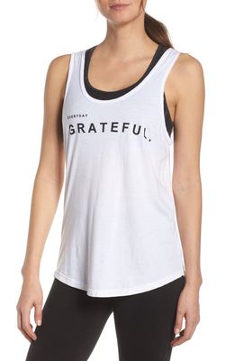 Good Hyouman Casey Everyday Grateful Tank in Optic White