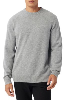 Good Man Brand Cashmere Crewneck Sweater in Heather Grey