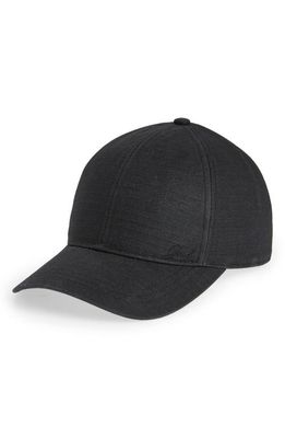 Good Man Brand Embroidered Cotton Canvas Baseball Hat in Black