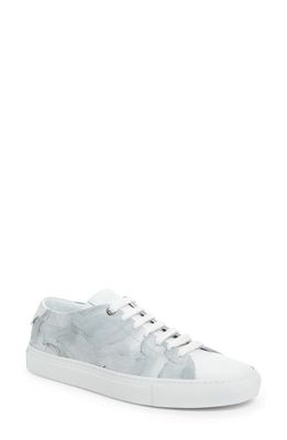 Good Man Brand Marble Print Leather Sneaker in Grey Marble