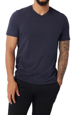 Good Man Brand Victory Premium V-Neck Jersey T-Shirt in Sky Captain