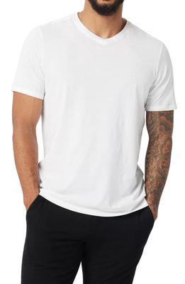 Good Man Brand Victory Premium V-Neck Jersey T-Shirt in White