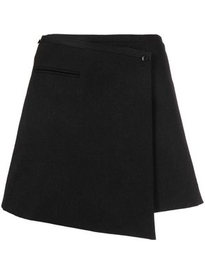 GOODIOUS asymmetric mini skirt - Black