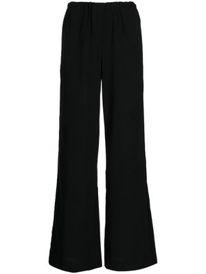 GOODIOUS flared wide-leg trousers - Black