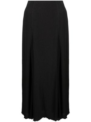 GOODIOUS high-waisted midi skirt - Black