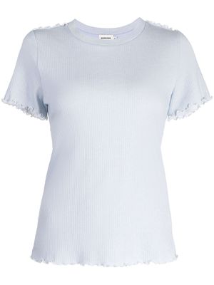 GOODIOUS Muslin short-sleeved T-shirt - Blue