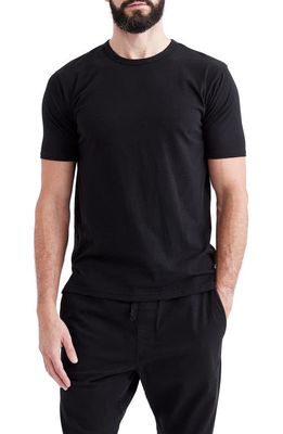 Goodlife Crewneck Split Hem T-Shirt in Black