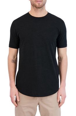 Goodlife Overdyed Triblend Scallop Crew T-Shirt in Black
