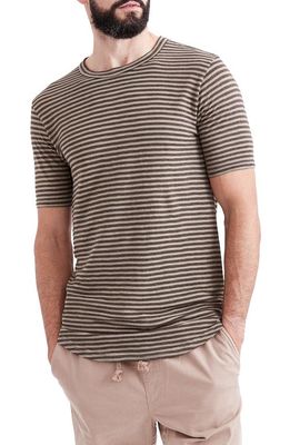 Goodlife Stripe Cotton Blend T-Shirt in Timber