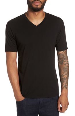 Goodlife Supima Blend Classic V-Neck T-Shirt in Black