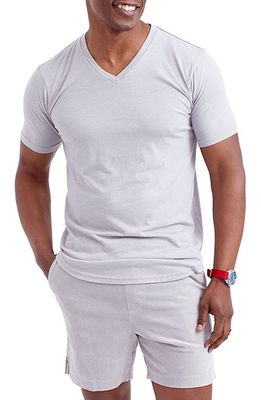 Goodlife Triblend Scallop V-Neck T-Shirt in Alloy