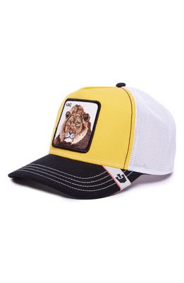 Goorin Bros. MV Lion Patch Trucker Hat in Yellow