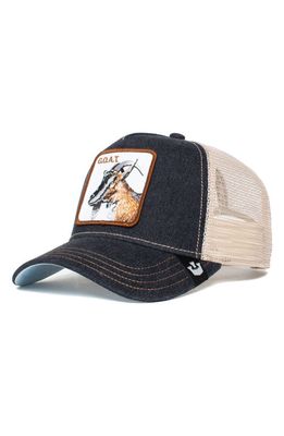 Goorin Bros. The GOAT Patch Trucker Hat in Charcoal