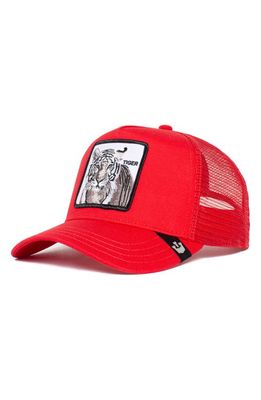 Goorin Bros. The White Tiger Patch Trucker Hat in Red