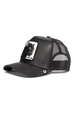 Goorin Bros. Truth will Prevail Panther Patch Trucker Hat in Black