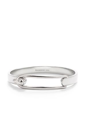 Goossens Boucle logo-engraved bracelet - Silver