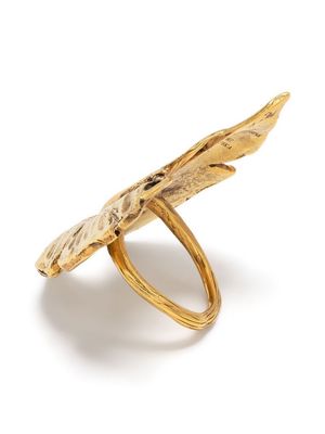 Goossens butterfly pendant ring - Gold