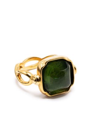 Goossens Cabochons squared ring - Green