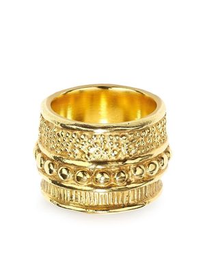 Goossens engraved-detail finger ring - Gold