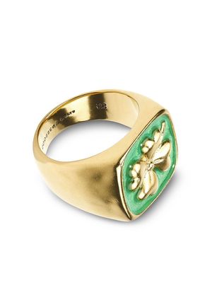 Goossens Talisman leaf-clover ring - Green