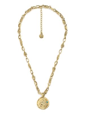 Goossens Talisman Sagittarius medal necklace - Gold
