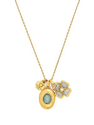 Goossens Talisman secret-locket pendant necklace - Gold