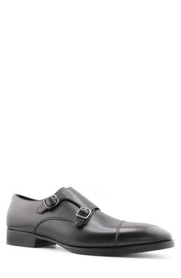 Gordon Rush Brayden Double Monk Strap Shoe in Black 