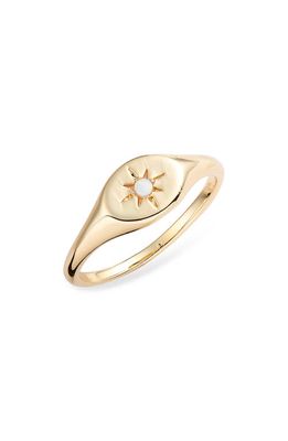 gorjana Luna Signet Ring in Gold