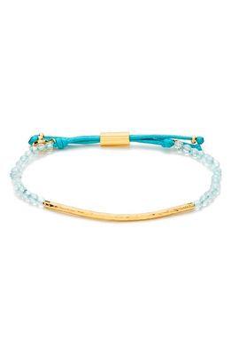 gorjana Power Gemstone Bracelet in Truth/Aquamarine/Gold