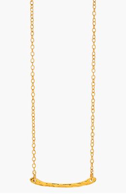 gorjana 'Taner' Bar Mini Pendant Necklace in Gold