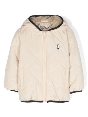 Gosoaky quilted hooded jacket - Neutrals