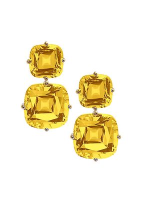 Gossip 18K Yellow Gold & Citrine Drop Earrings