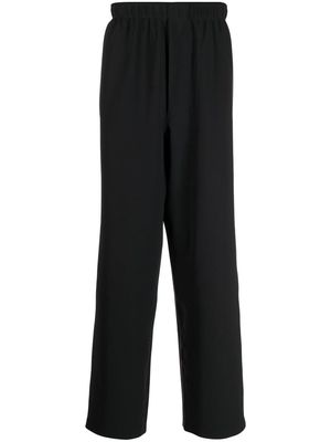 GR10K bonded straight-leg trousers - Black