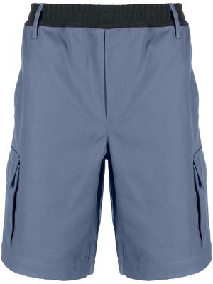 GR10K elasticated-waistband cargo shorts - Blue