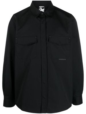 GR10K flap-pocket long-sleeve shirt - Black
