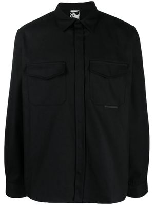 GR10K Klopman cotton-blend shirt - Black