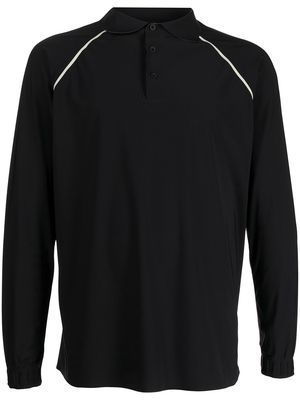 GR10K long-sleeve polo shirt - Black