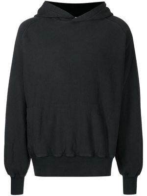 GR10K long sleeves cotton hoodie - Black