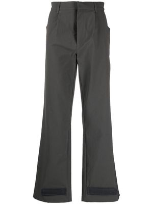 GR10K mid-rise touch-strap trousers - Grey