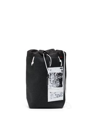 GR10K patch-detail messenger bag - Black